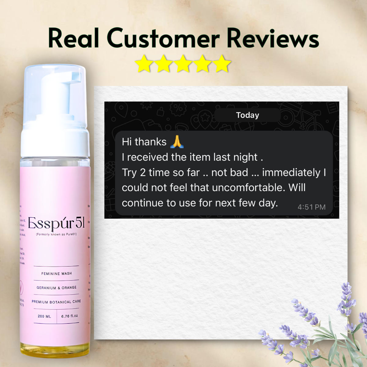 Esspúr51 Feminine Wash