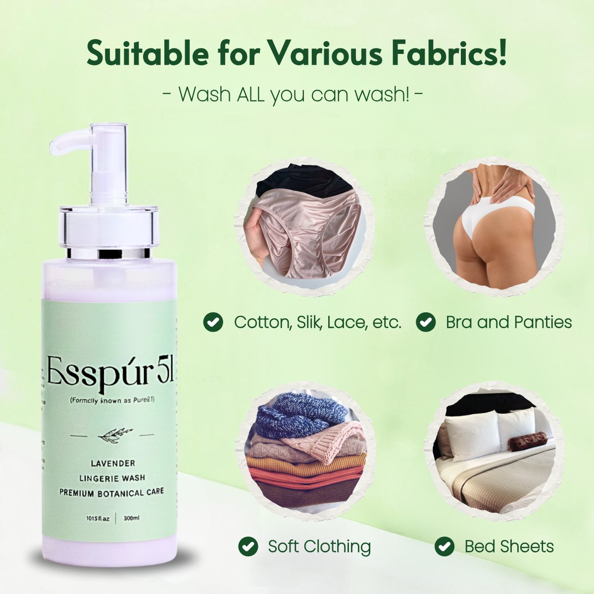 Set A - Lingerie Detergent 300ML x1 + Free Travel Kit x1