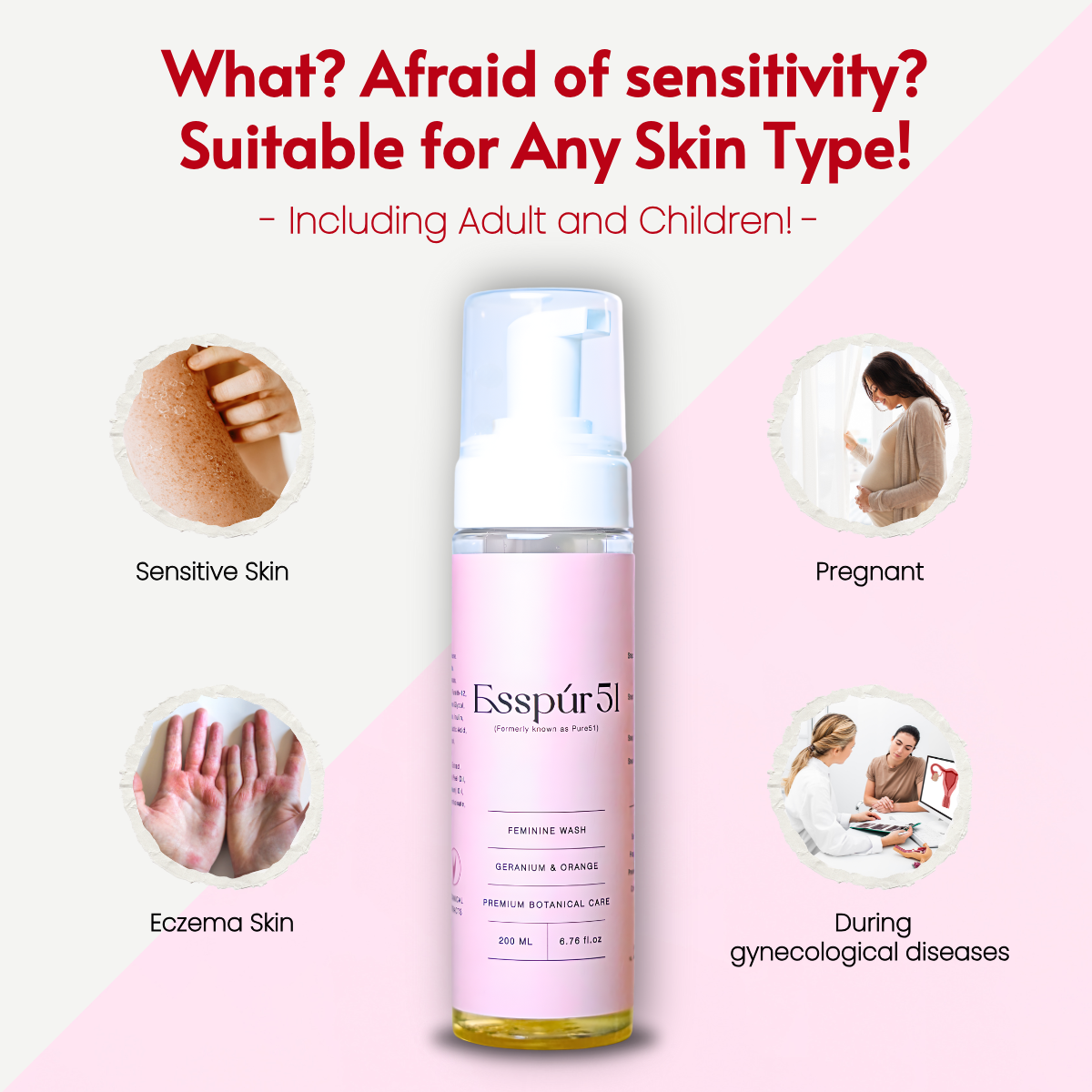 SET B - Feminine Wash x2 + FREE Travel Kit x1