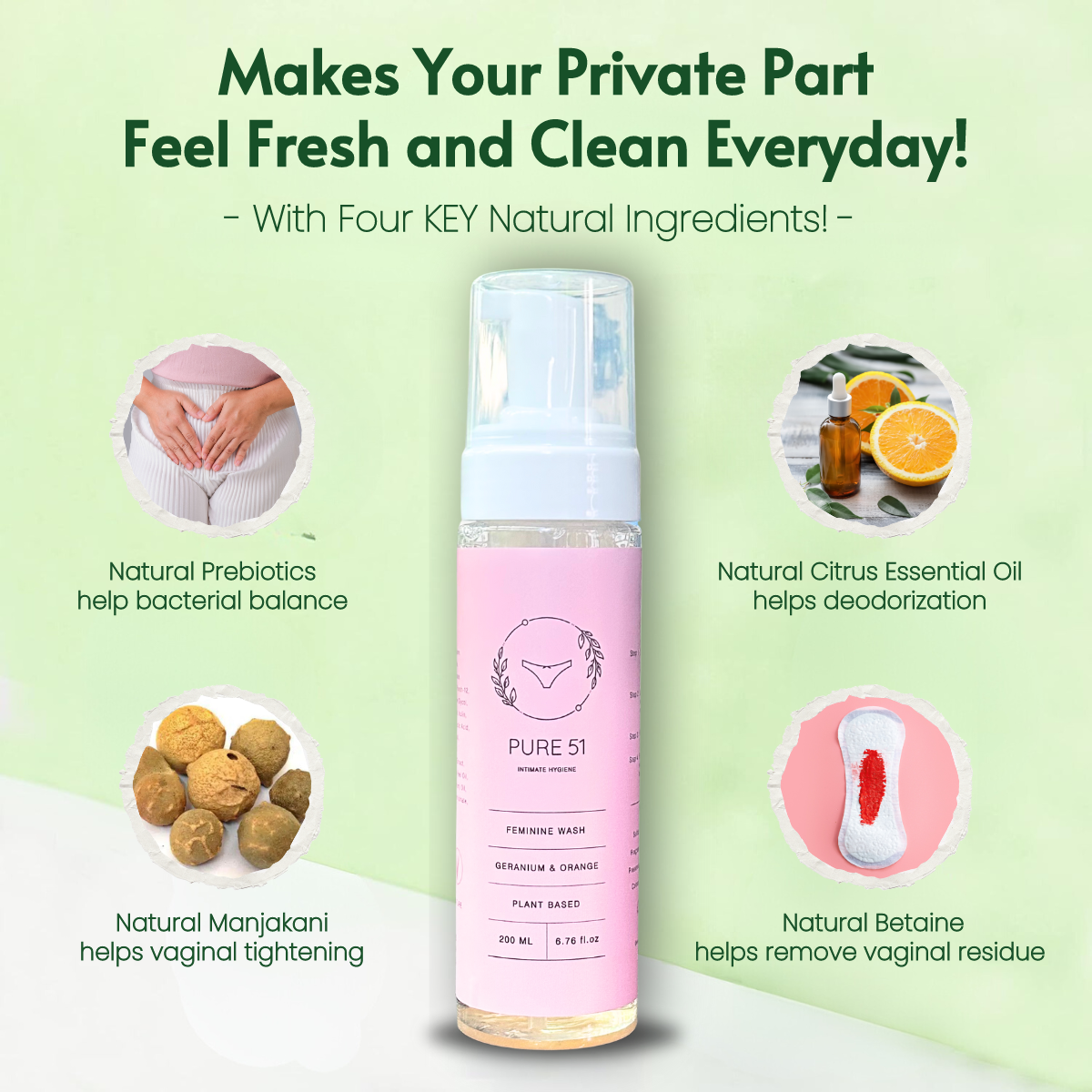 SET A - Feminine Wash X1 + FREE Travel Kit (75ML) x1