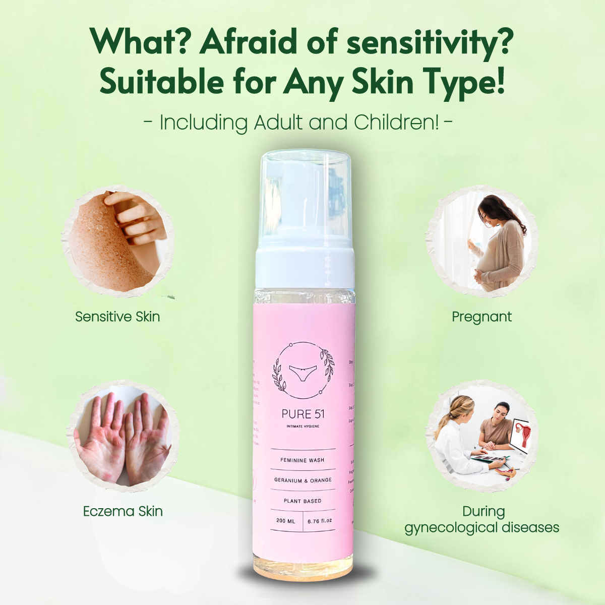 SET B - Feminine Wash x2 + FREE Travel Kit (75ML) x1